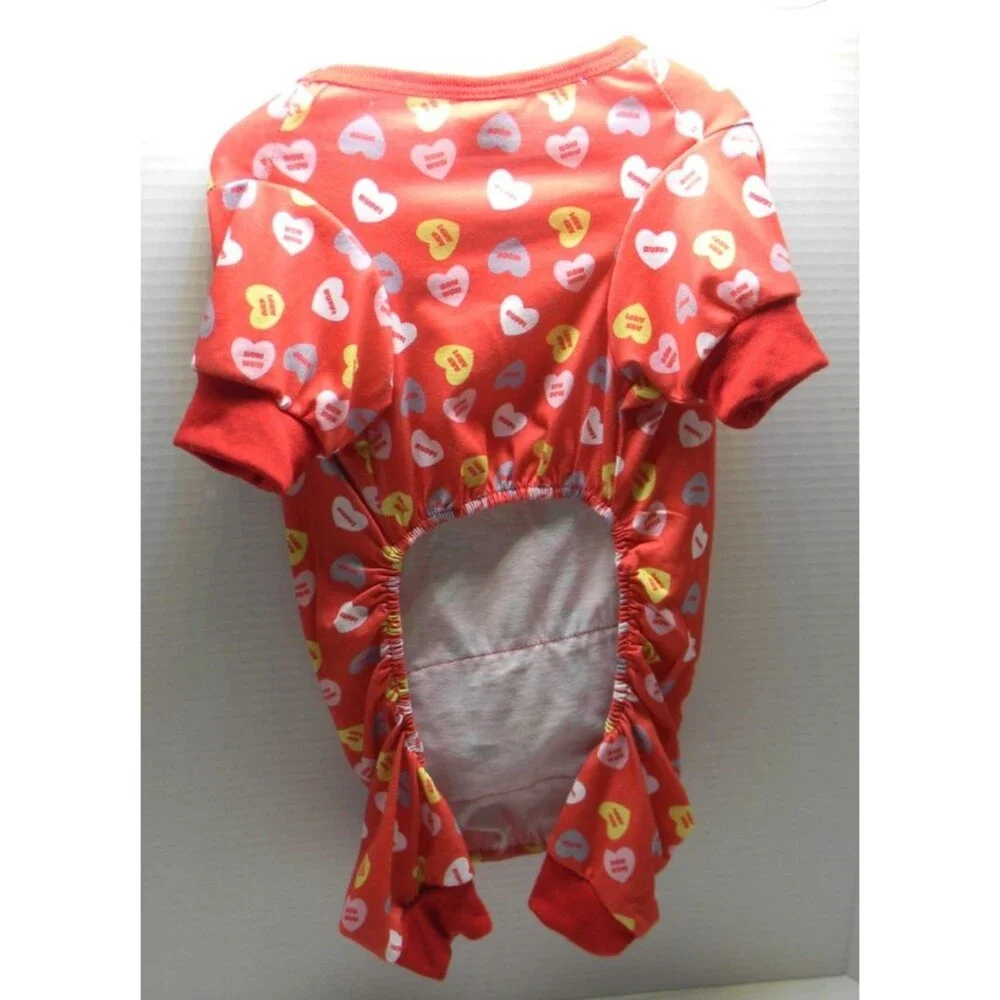 Pet Spirit Candy Hearts Valentine's Day Dog Shirt Apparel Sz M NWOT